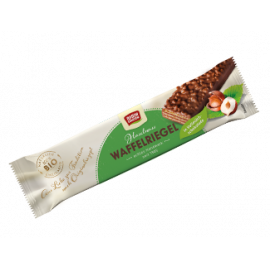 Био Шоколадный вафельный батончик с лесным орехом, 35 г (срок годности до 14.09.2022)